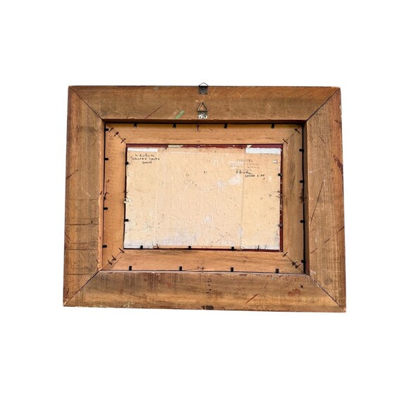 Vintage Signed Seascape Oil Painting by E. Walter | Ocean Waves | Coastal France - Picture 4 of 9